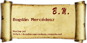 Bogdán Mercédesz névjegykártya